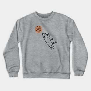 cat, I CAN DUNK Crewneck Sweatshirt